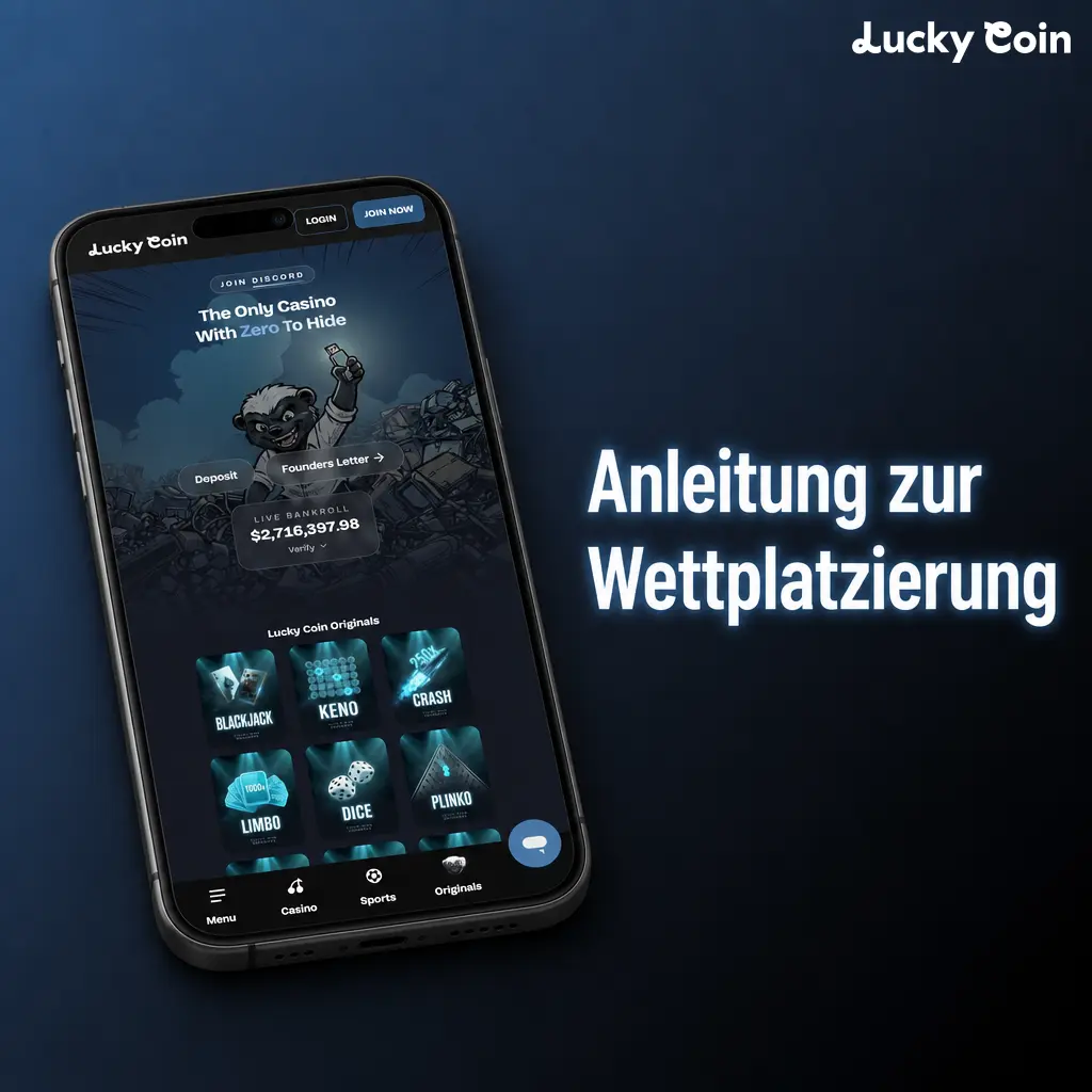 Schritt-für-Schritt-Anleitung zur einfachen Wettplatzierung und Abgabe des Wettscheins.
