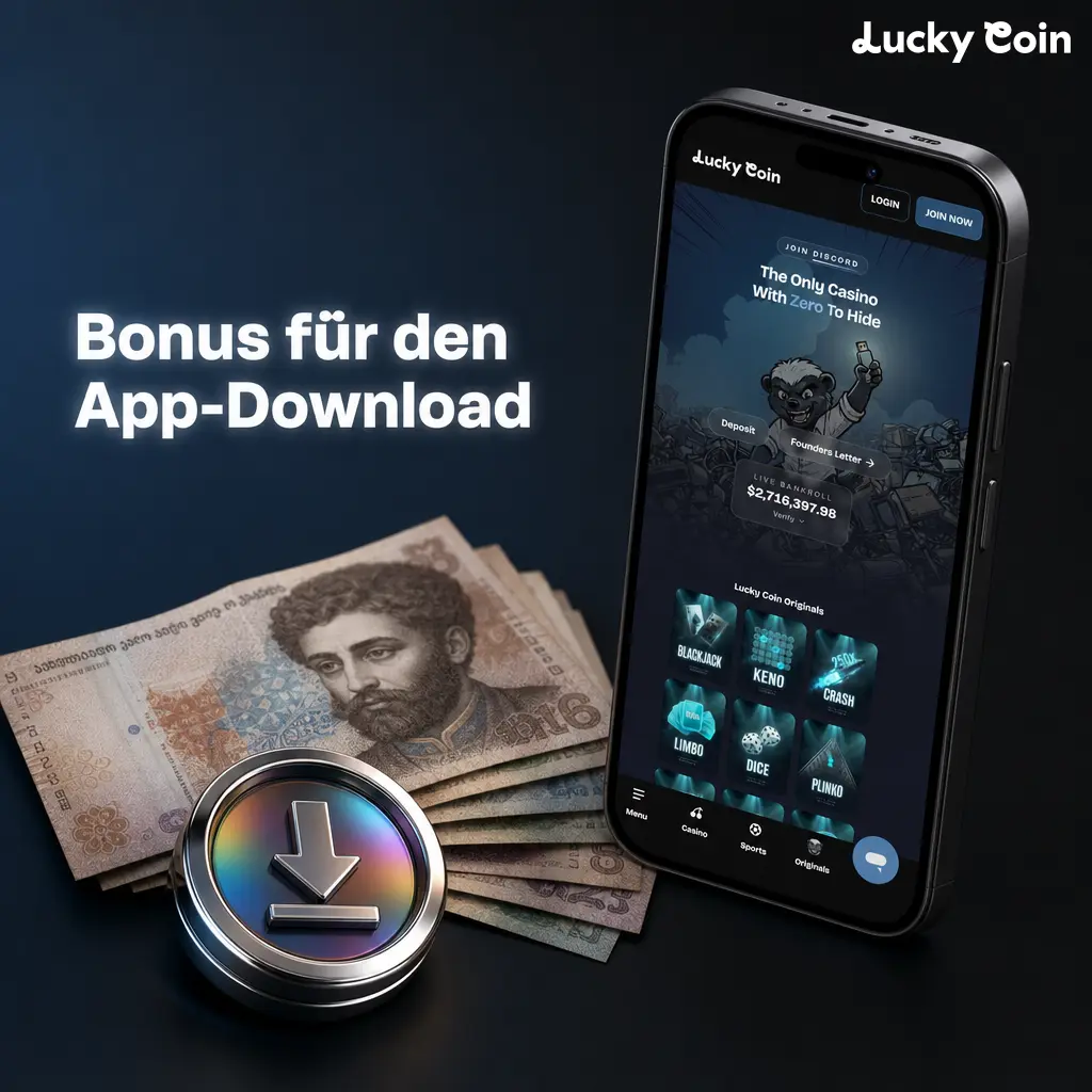 Bonus für den App-Download: 50 exklusive Freispiele ohne Einzahlung für Android und iOS.
